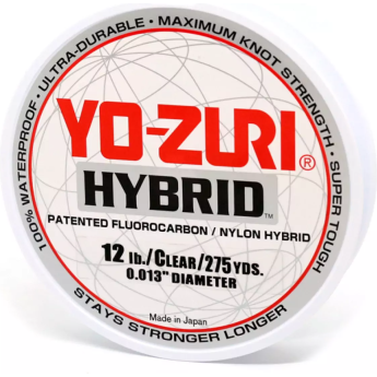 Леска монофильная YO-ZURI HYBRID 0,338мм 252м (clear)